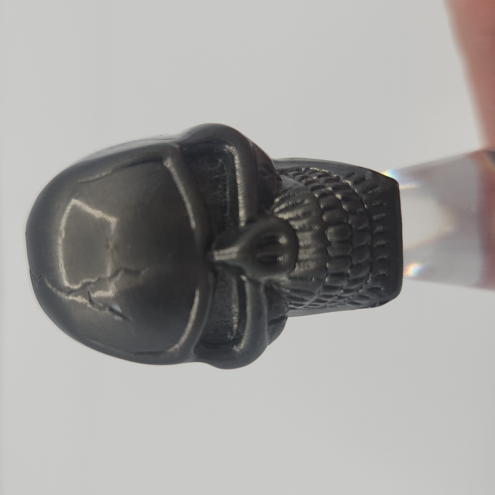Solid Skull Large Hole Bead Hematite? - image 1